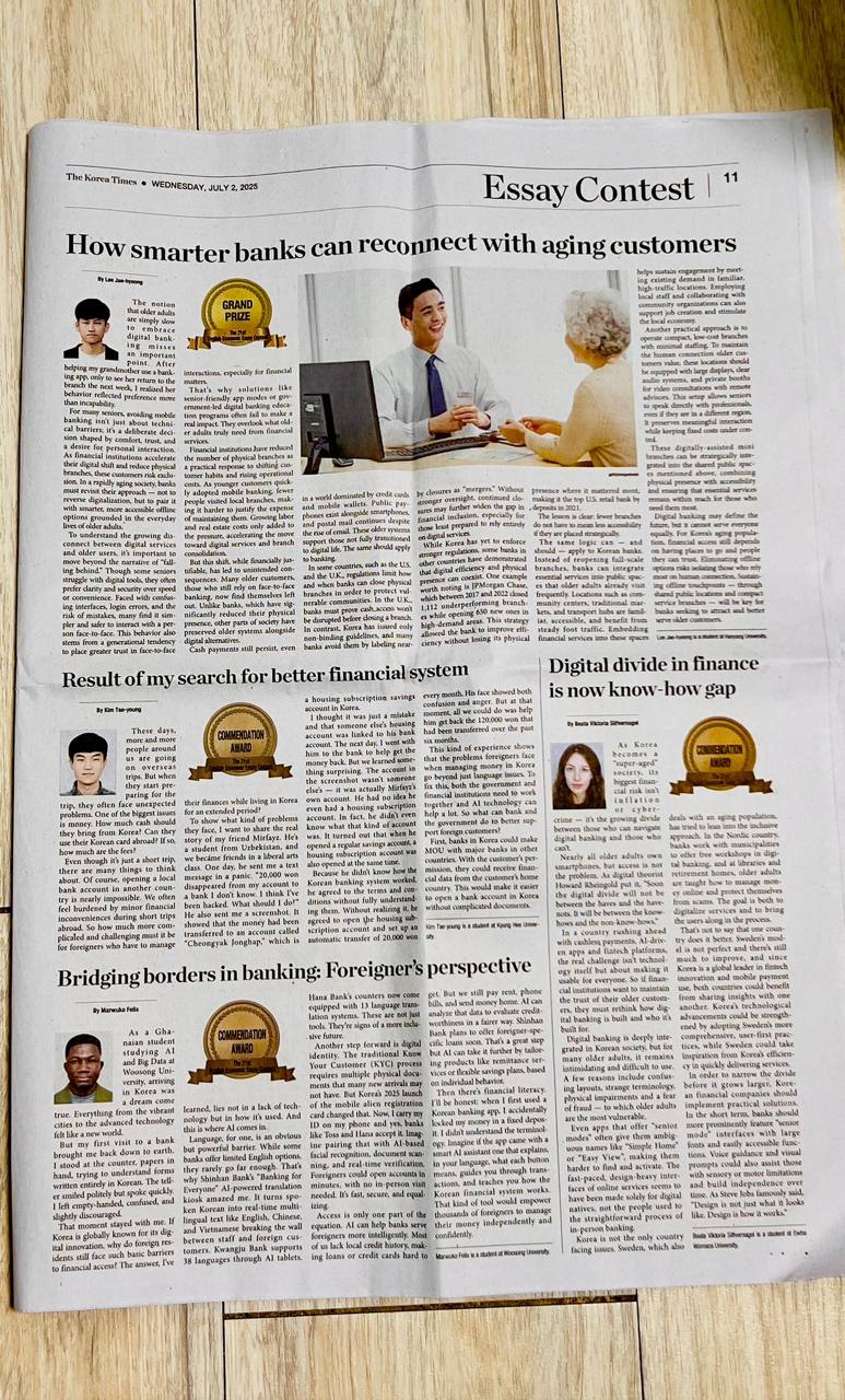 Newspaper print coverage – extended page