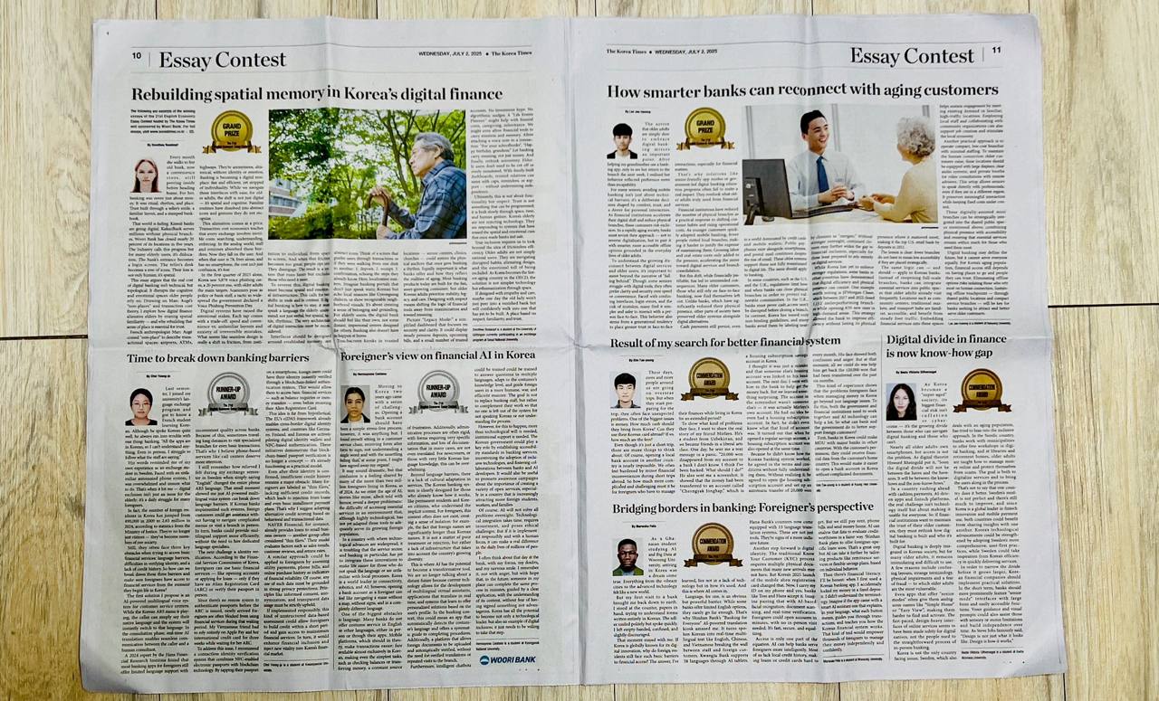 Newspaper print layout additional view